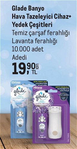 Glade Banyo Hava Tazeleyici Cihaz+Yedek Çeşitleri  image