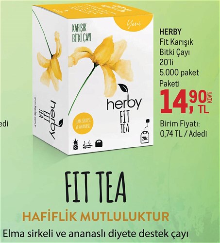 Herby Fit Karışık Bitki Çayı 20'li image