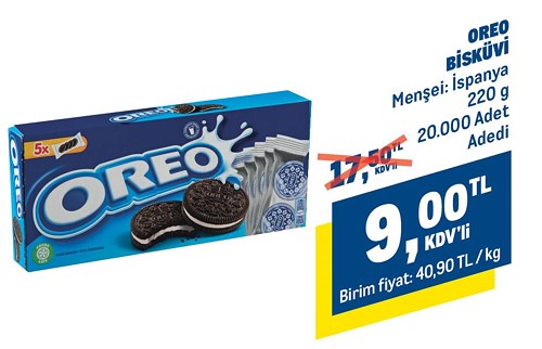 Oreo Bisküvi 220 g image