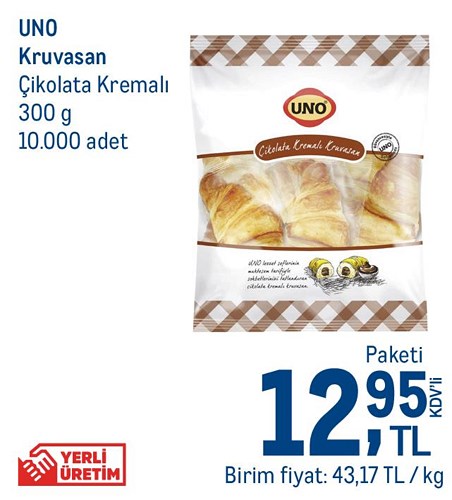 Uno Kruvasan Çikolata Kremalı 300 g image