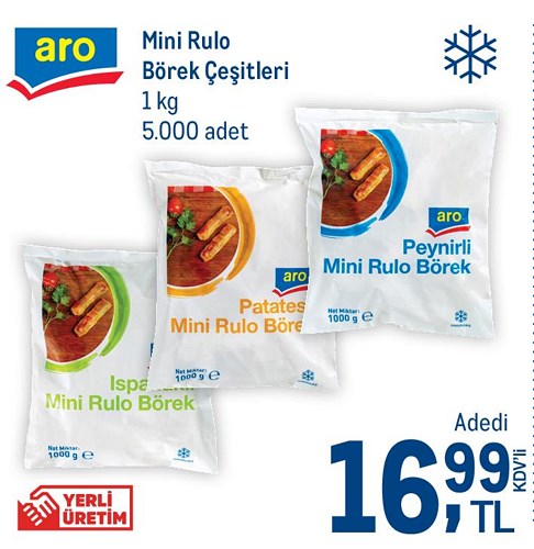 Aro Mini Rulo Börek Çeşitleri 1 kg image