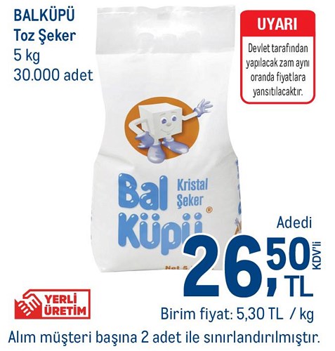 Balküpü Toz Şeker 5 kg image