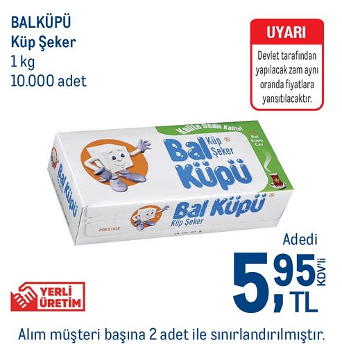 Balküpü Küp Şeker 1 kg image