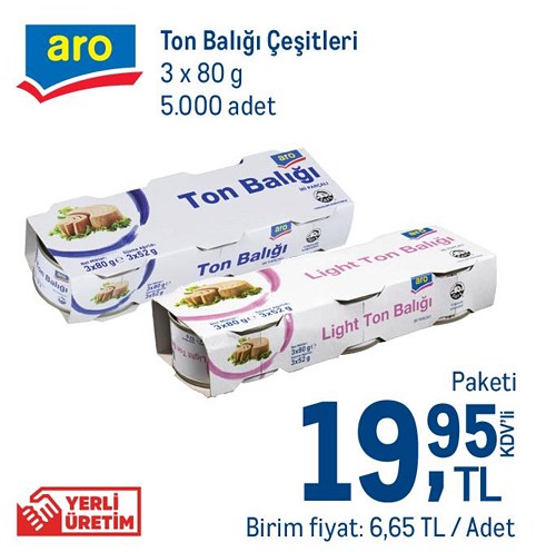 Aro Ton Balığı Çeşitleri 3x80 g image