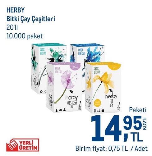 Herby Bitki Çay Çeşitleri 20'li image