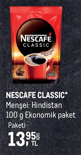 Nescafe Classic 100 g Ekonomik Paket image