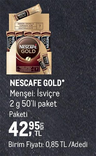 Nescafe Gold 2 g 50'li Paket image