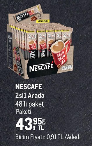 Nescafe 2si1 Arada 48'li Paket image