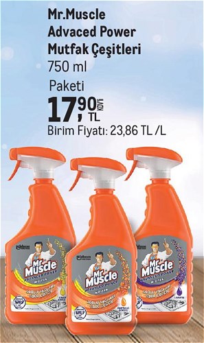 Mr.Muscle Advaced Power Mutfak Çeşitleri 750 ml image