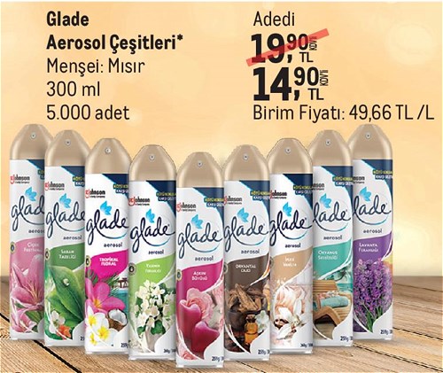 Glade Aerosol Çeşitleri 300 ml image