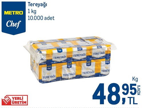 Metro Chef Tereyağı 1 kg image