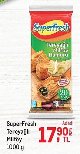 SuperFresh Tereyağlı Milföy 1000 g image