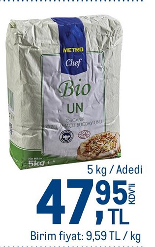 Metro Chef Bio Organik Pizza Unu 5 kg image