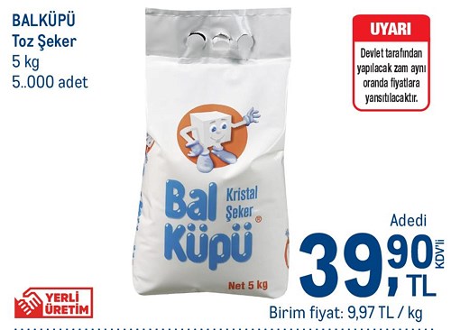 Balküpü Toz Şeker 5 kg image