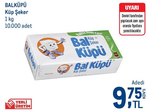 Balküpü Küp Şeker 1 kg image