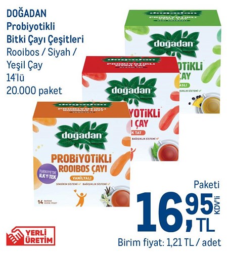 Doğadan Probiyotikli Bitki Çayı Çeşitleri 14'lü image