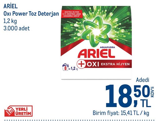 Ariel Oxı Power Toz Deterjan 1.2 kg image