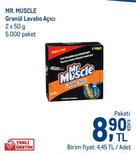 Mr. Muscle Granül Lavabo Açıcı 2x50 g image