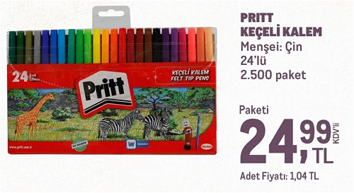 Pritt Keçeli Kalem 24'lü image