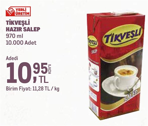 Tikveşli Hazır Salep 970 ml image