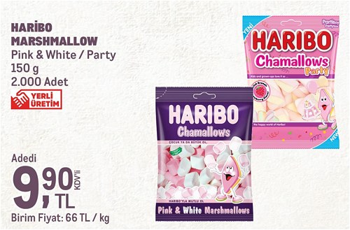 Haribo Marshmallow Pink&White/Party 150 g image