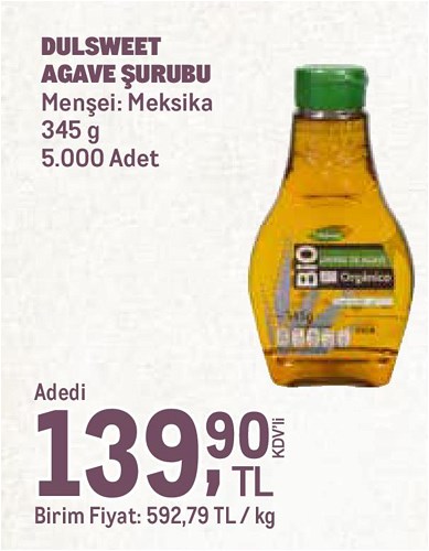 DulSweet Agave Şurubu 345 g image