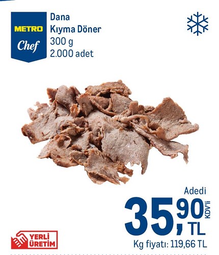 Metro Chef Dana Kıyma Döner 300 g image