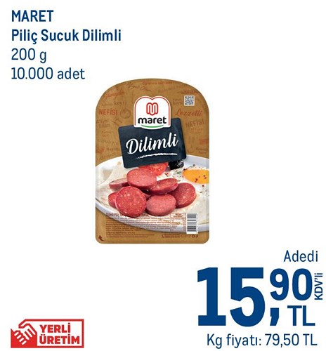 Maret Piliç Sucuk Dilimli 200 g image