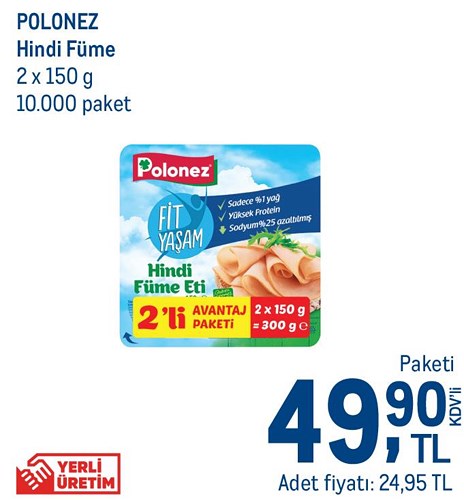 Polonez Hindi Füme 2x150 g image