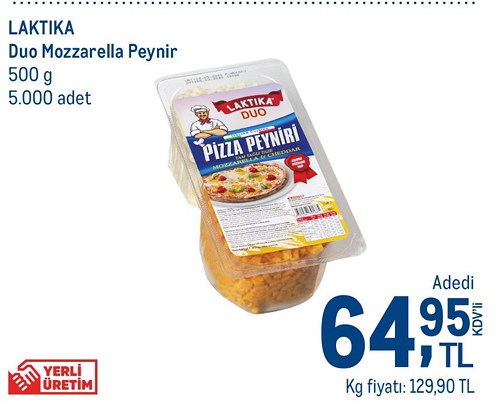 Laktika Duo Mozzarella Peynir 500 g image