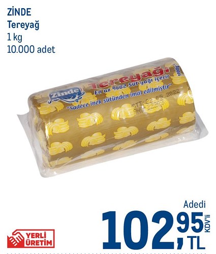 Zinde Tereyağ 1 kg image