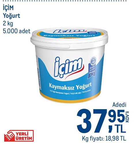 İçim Yoğurt 2 kg image