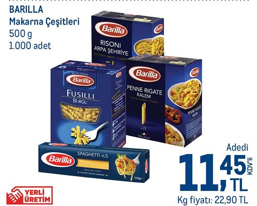 Barilla Makarna Çeşitleri 500 g image