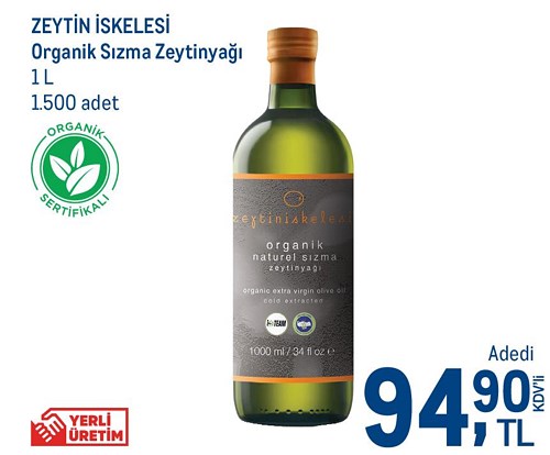 Zeytin İskelesi Organik Sızma Zeytinyağı 1 l image