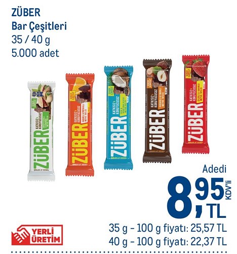 Züber Bar Çeşitleri 35/40 gr image