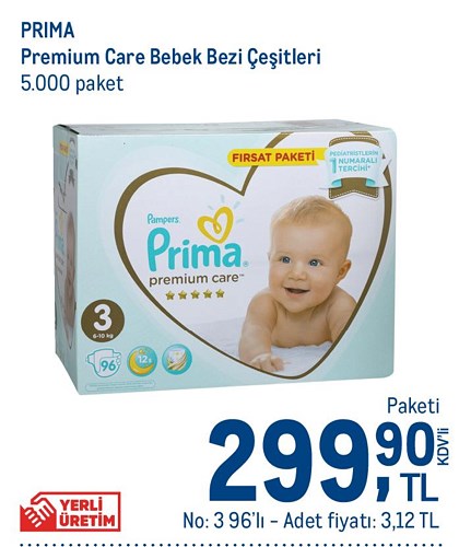 Prima Premium Care Bebek Bezi Çeşitleri  image
