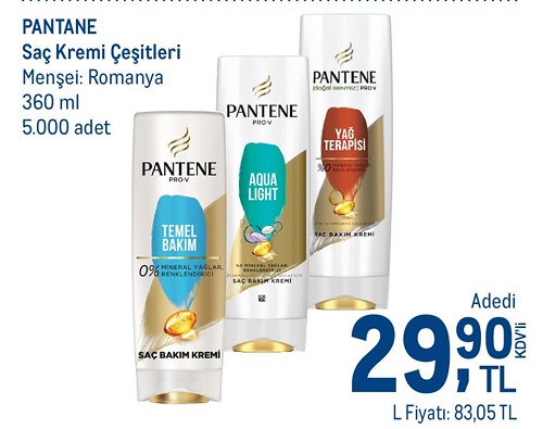 Pantane Saç Kremi Çeşitleri 360 ml image