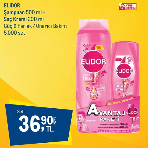 Elidor Şampuan 500 ml + Saç Kremi 200 ml image