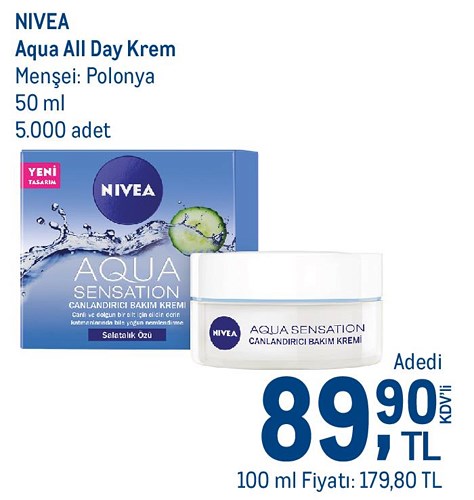 Nivea Aqua All Day Krem 50 ml image