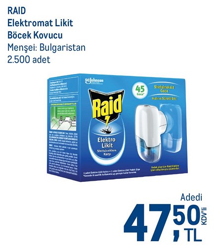 Raid Elektromat Likit Böcek Kovucu image