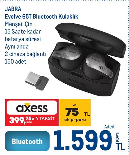 Jabra Evolve 65T Bluetooth Kulaklık image