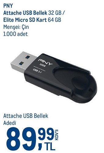 PNY Attache USB Bellek 32 GB image