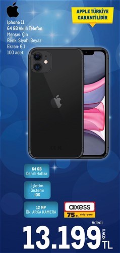 Iphone 11 64 GB Akıllı Telefon image