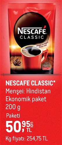 Nescafe Classic Ekonomik Paket 200 g image