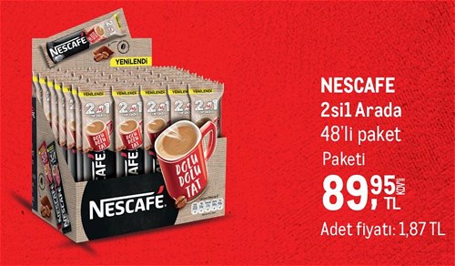 Nescafe 2si1 Arada 48'li Paket image