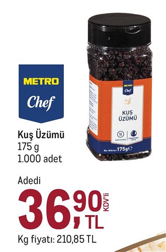 Metro Chef Kuş Üzümü 175 g image