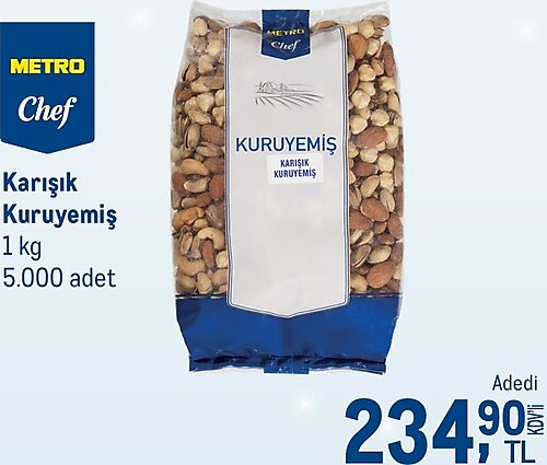 Metro Chef Karışık Kuruyemiş 1 kg image