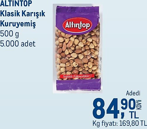 Altıntop Klasik Karışık Kuruyemiş 500 g image