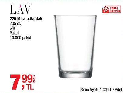 Lav 22010 Lara Bardak 205 cc 6'lı image