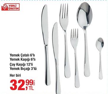 Aro Deniz Serisi Yemek Çatalı 6'lı/Yemek Kaşığı 6'lı/Çay Kaşığı 12'li/ Yemek Bıç image